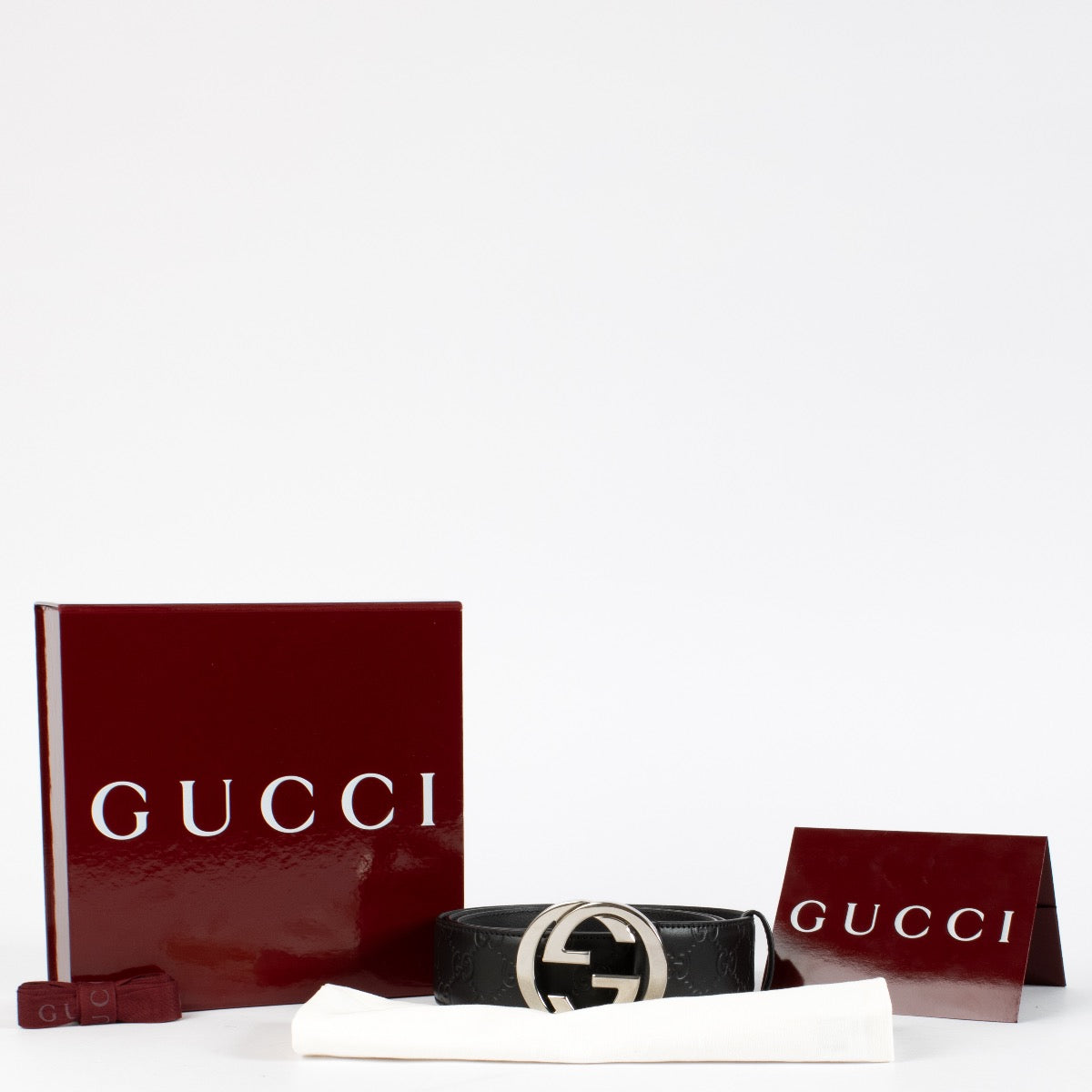 Gucci Zwarte Logoriem - maat 115