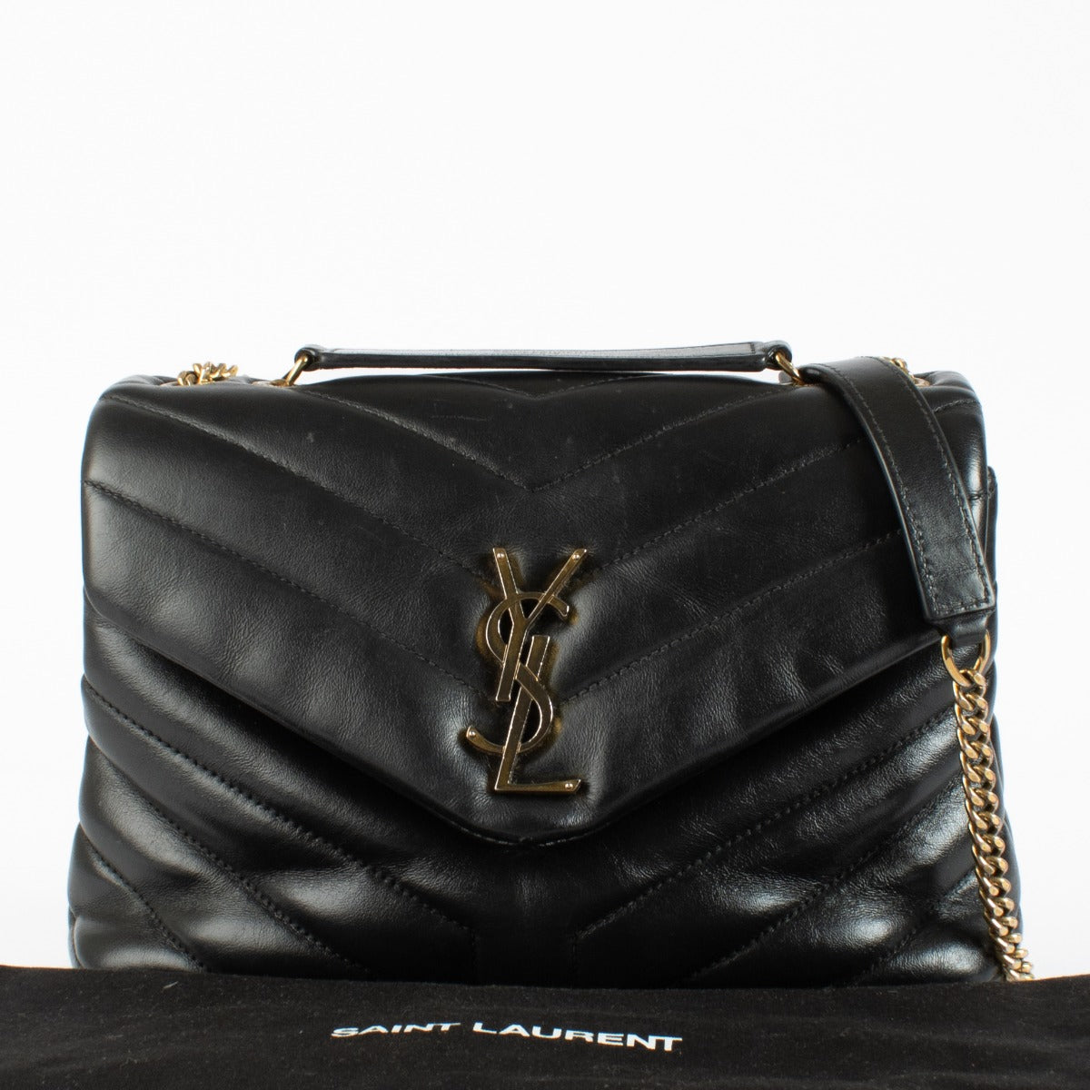 Authentic pre-loved Saint Laurent Black Loulou Small Bag on Labellov.com