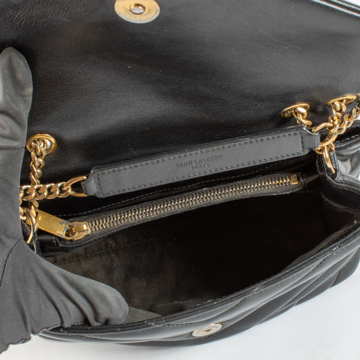 Authentic pre-loved Saint Laurent Black Loulou Small Bag on Labellov.com
