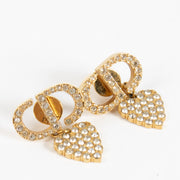 shop 100% authentic second hand Christian Dior Gold Heart Earrings on Labellov.com