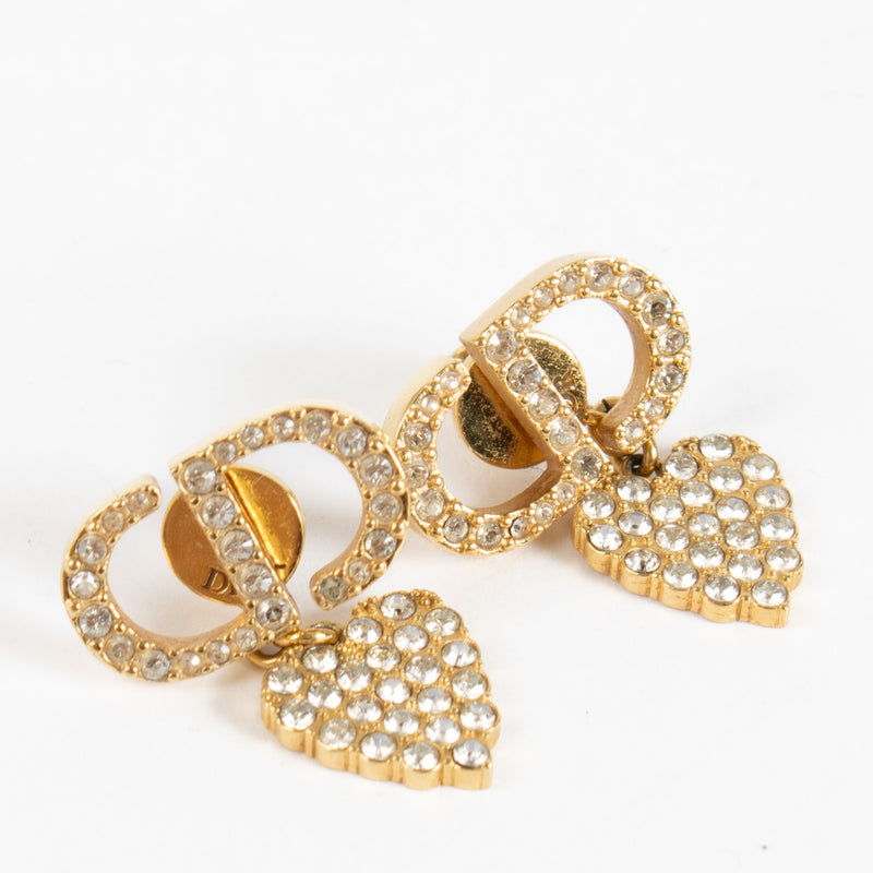 shop 100% authentic second hand Christian Dior Gold Heart Earrings on Labellov.com