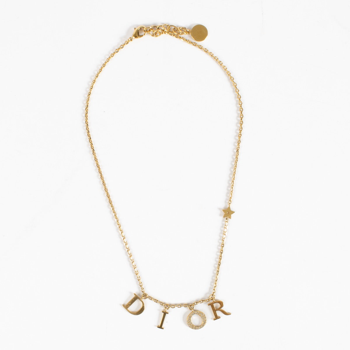 shop 100% authentic second hand Christian Dior Gold Dio(r)evolution Necklace on Labellov.com