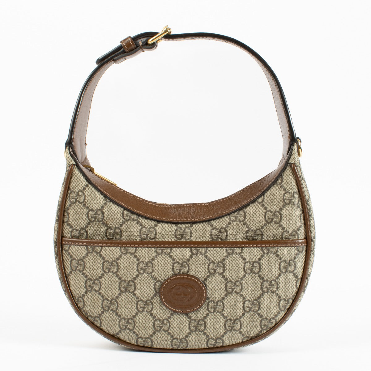 Gucci GG Supreme Half Moon Mini Bag