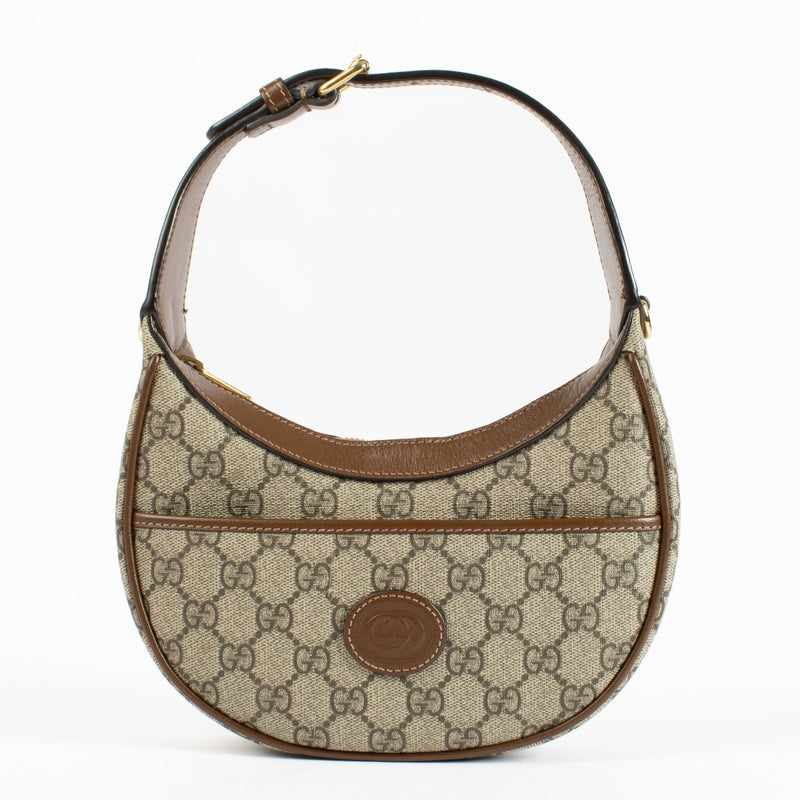 Gucci GG Supreme Half Moon Mini Bag
