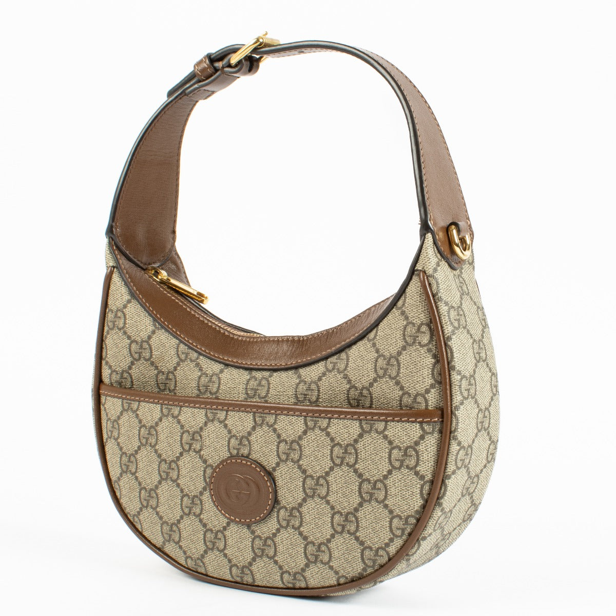 Gucci GG Supreme Half Moon Mini Bag