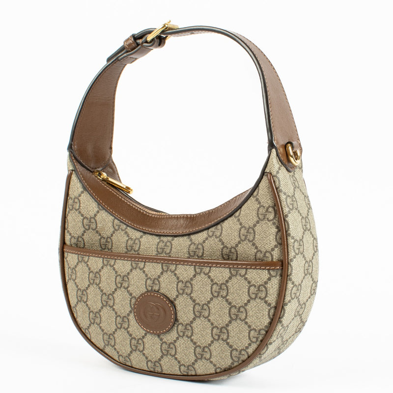 Gucci GG Supreme Half Moon Mini Bag