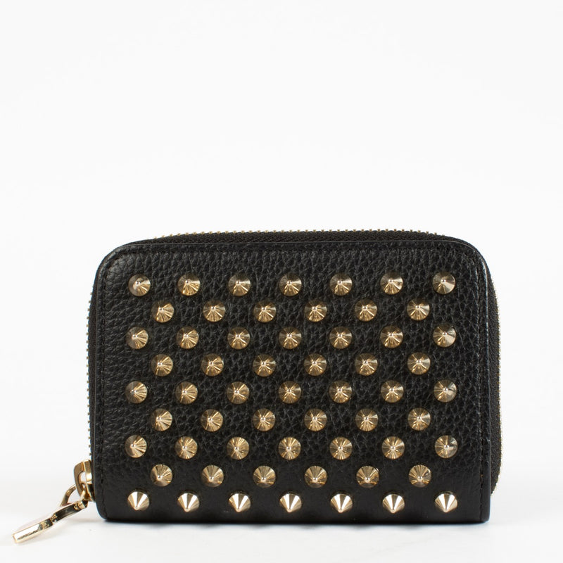 shop 100% authentic second hand Christian Louboutin Black Studded Card Holder Wallet on Labellov.com