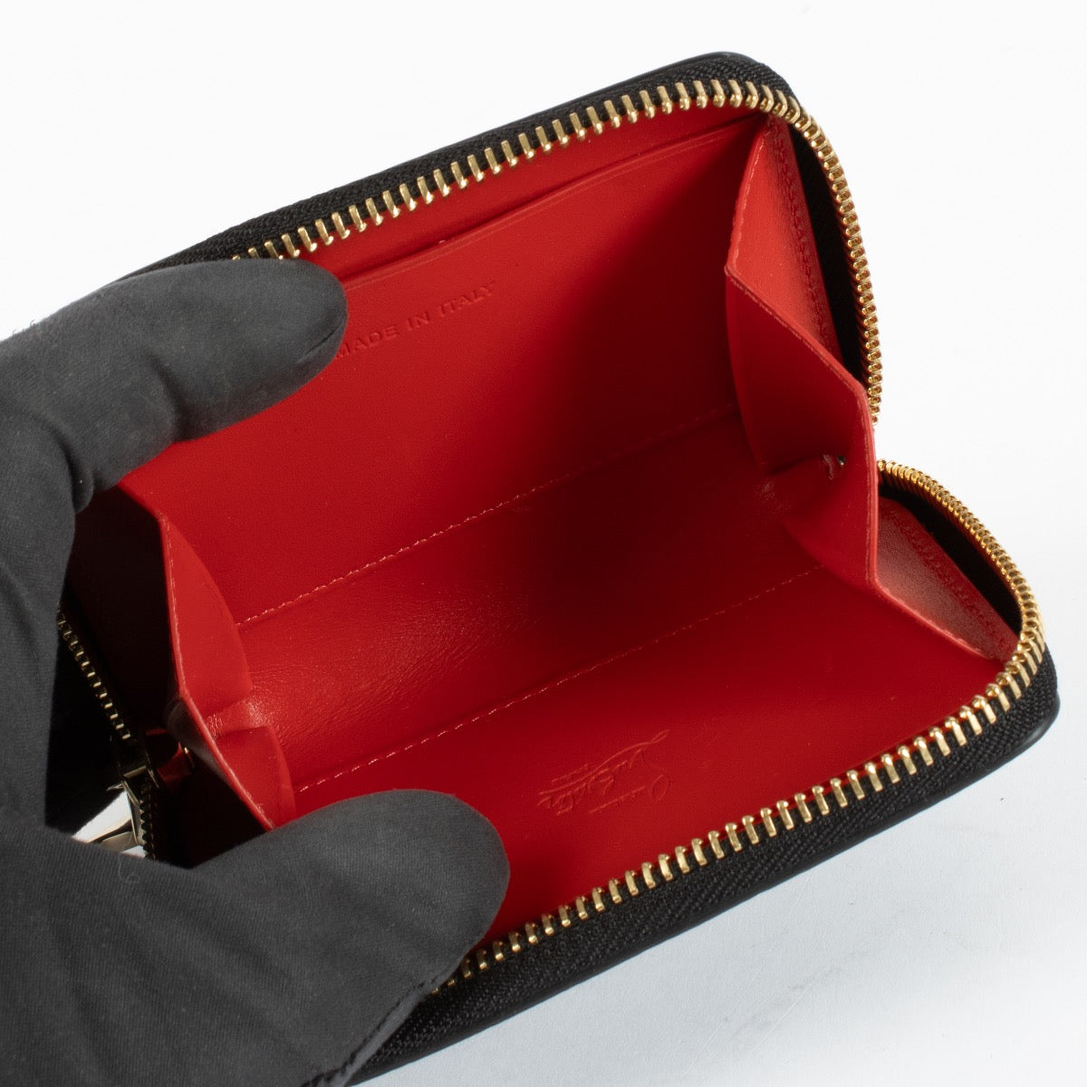shop 100% authentic second hand Christian Louboutin Black Studded Card Holder Wallet on Labellov.com