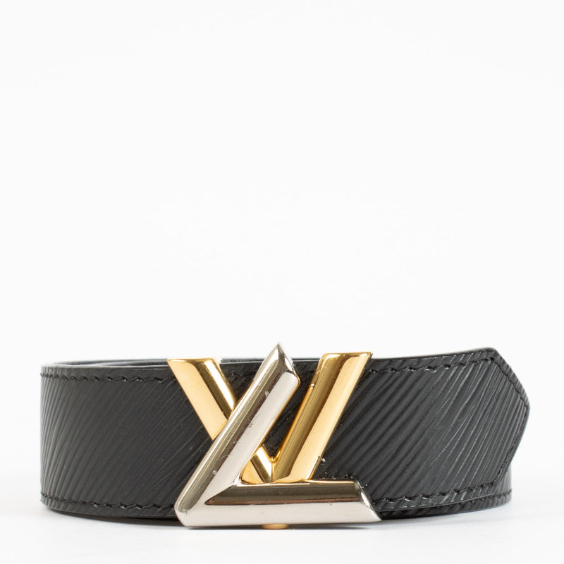shop 100% authentic second hand Louis Vuitton Black Epi Twist Belt - Size 80 on Labellov.com