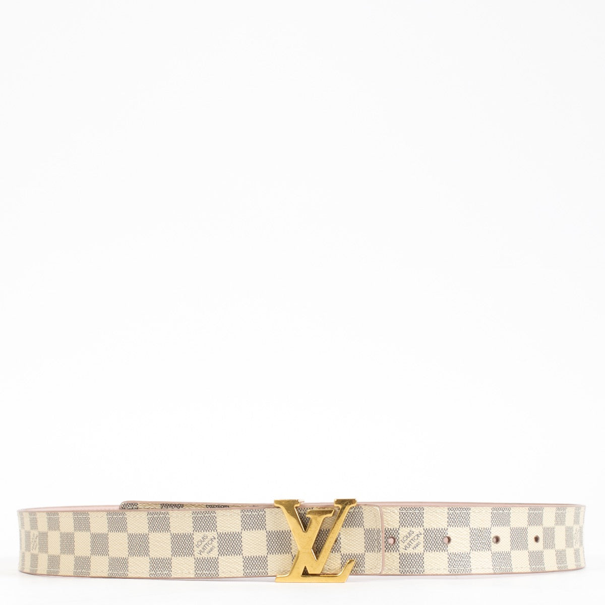 shop 100% authentic second hand Louis Vuitton Damier Azur Iconic 30mm Belt - Size 80 on Labellov.com