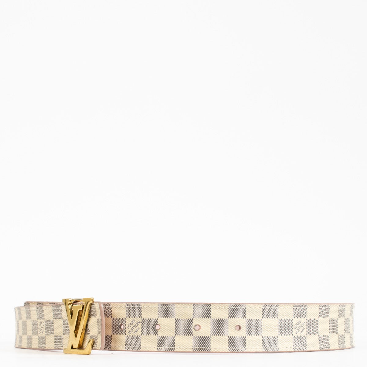 shop 100% authentic second hand Louis Vuitton Damier Azur Iconic 30mm Belt - Size 80 on Labellov.com