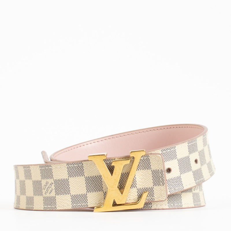 shop 100% authentic second hand Louis Vuitton Damier Azur Iconic 30mm Belt - Size 80 on Labellov.com