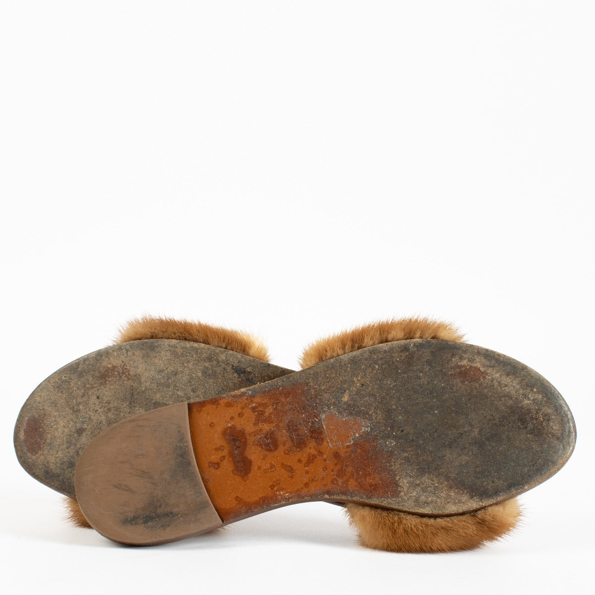 Authentic pre-loved Louis Vuitton Lock It Mink Fur Mule Sandals – Size 37 on Labellov.com