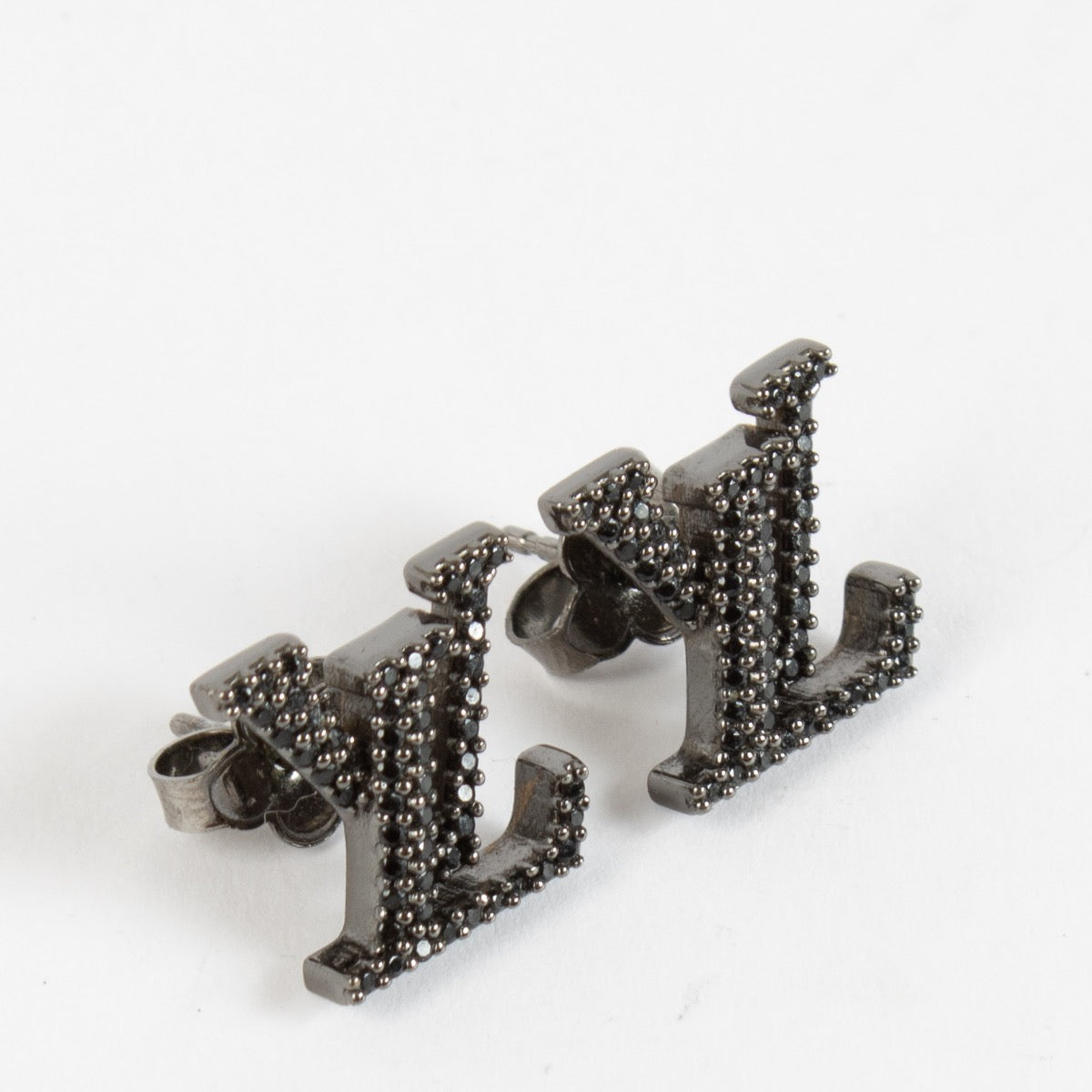 shop 100% authentic second hand Louis Vuitton Black LV Earrings on Labellov.com