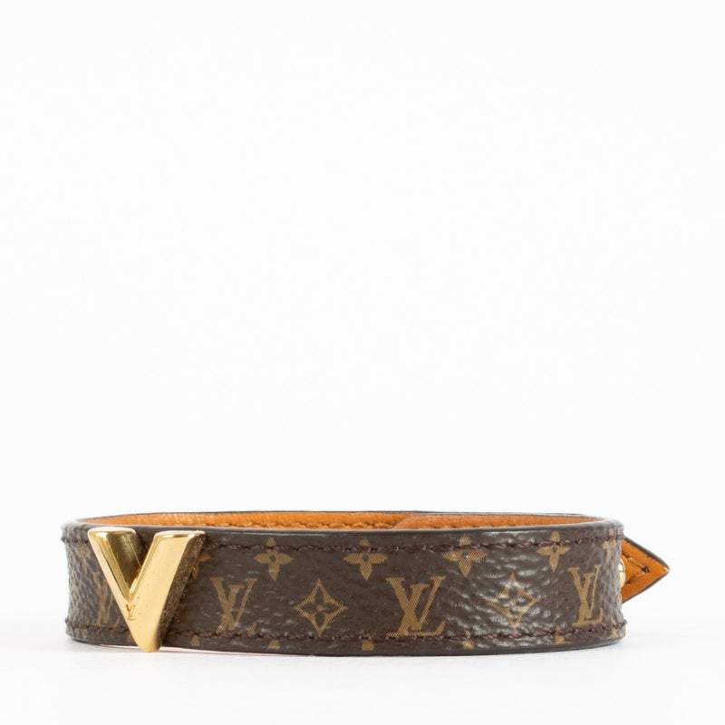 shop 100% authentic second hand Louis Vuitton Monogram Essential V Bracelet - Size 17 on Labellov.com
