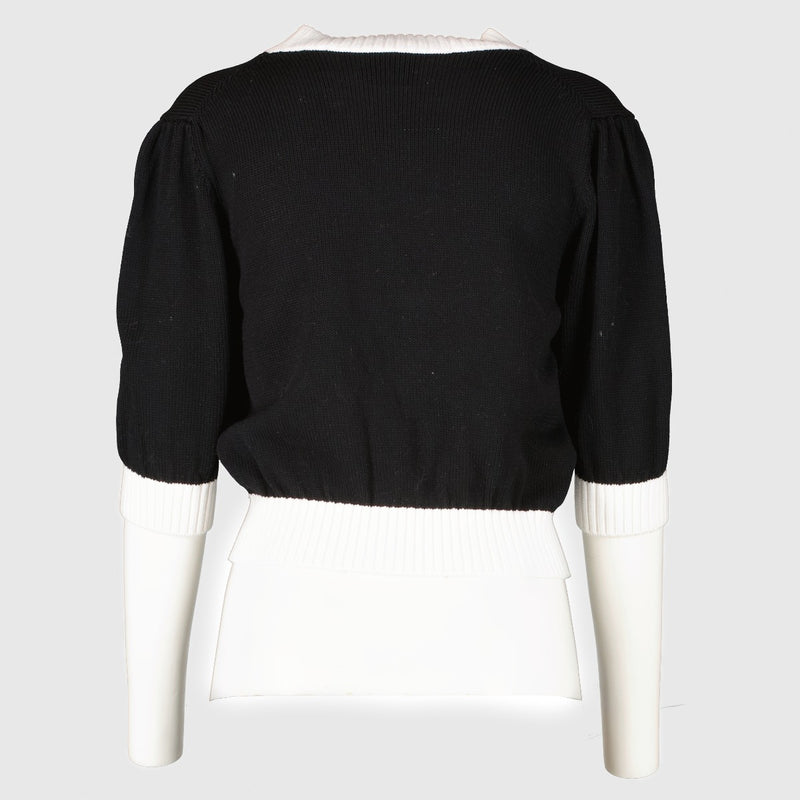 Prada 2021 Black Cropped Cardigan - Size IT40