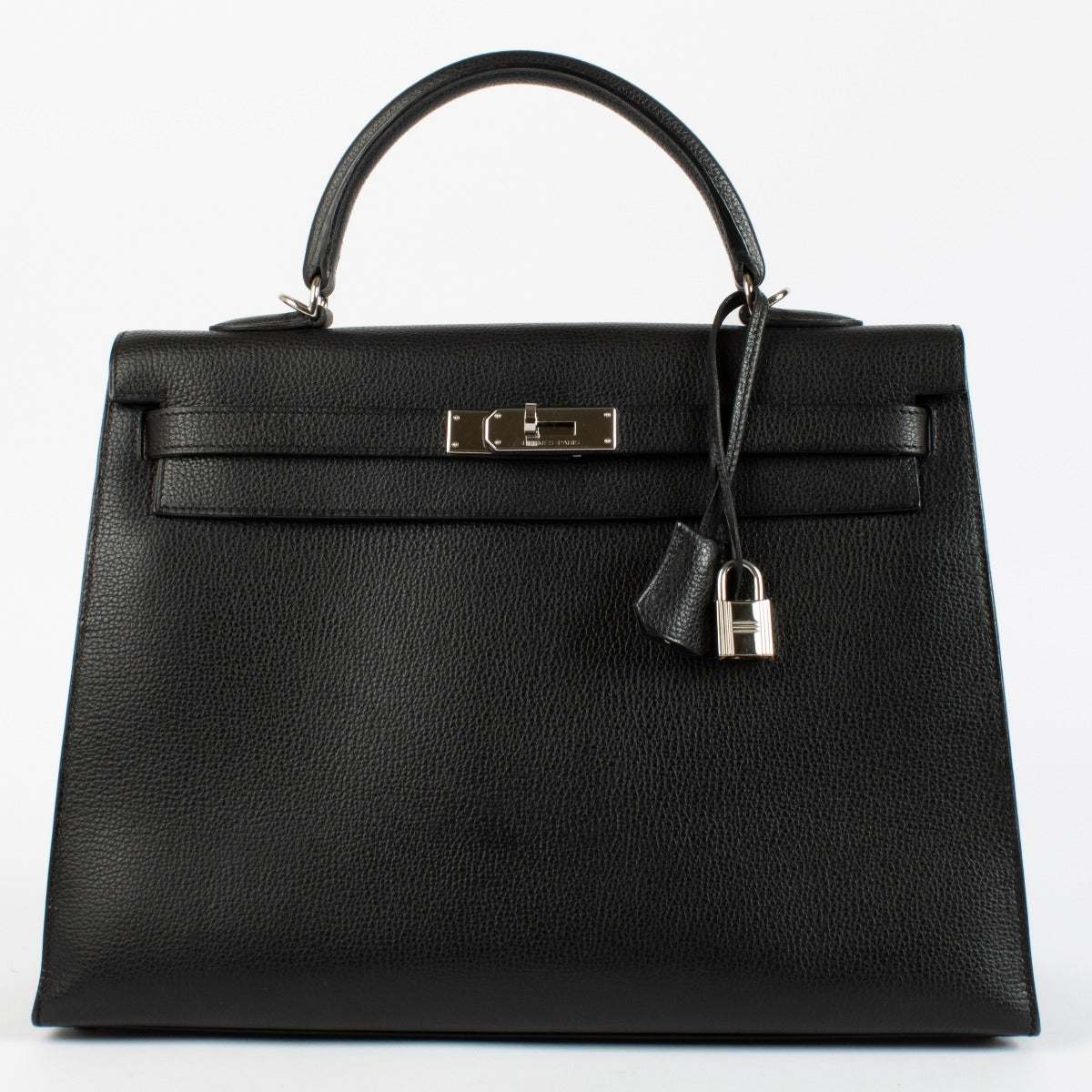 Hermès Kelly 35 Black Ardennes PHW