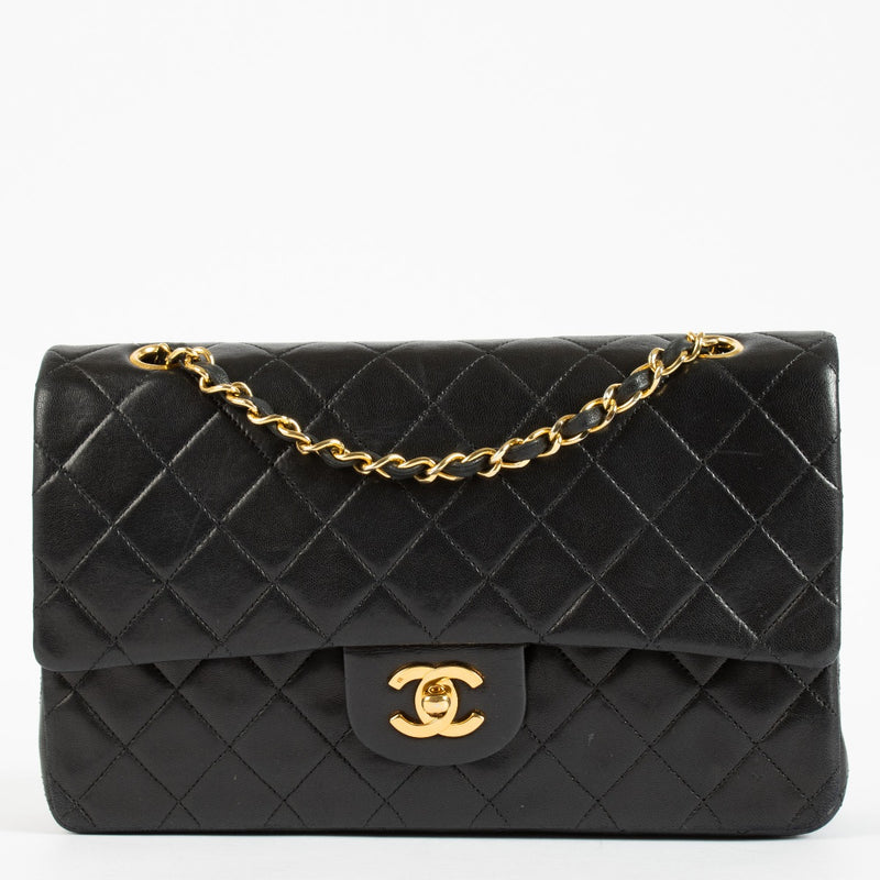 Chanel Black Lambskin Medium Classic Flap Bag