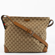 Authentic pre-loved Gucci Canvas GG Monogram Messenger Bag on Labellov.com