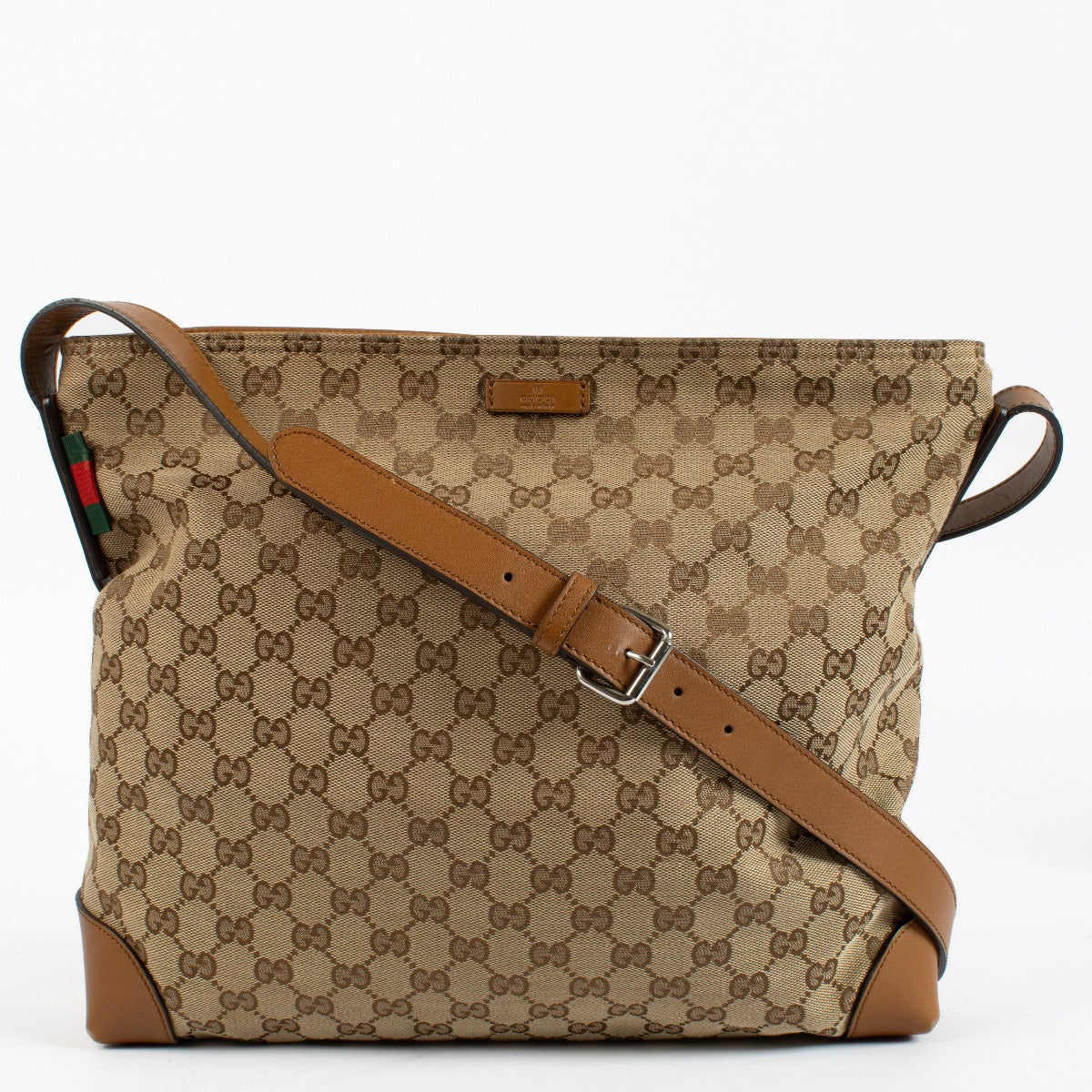 Authentic pre-loved Gucci Canvas GG Monogram Messenger Bag on Labellov.com