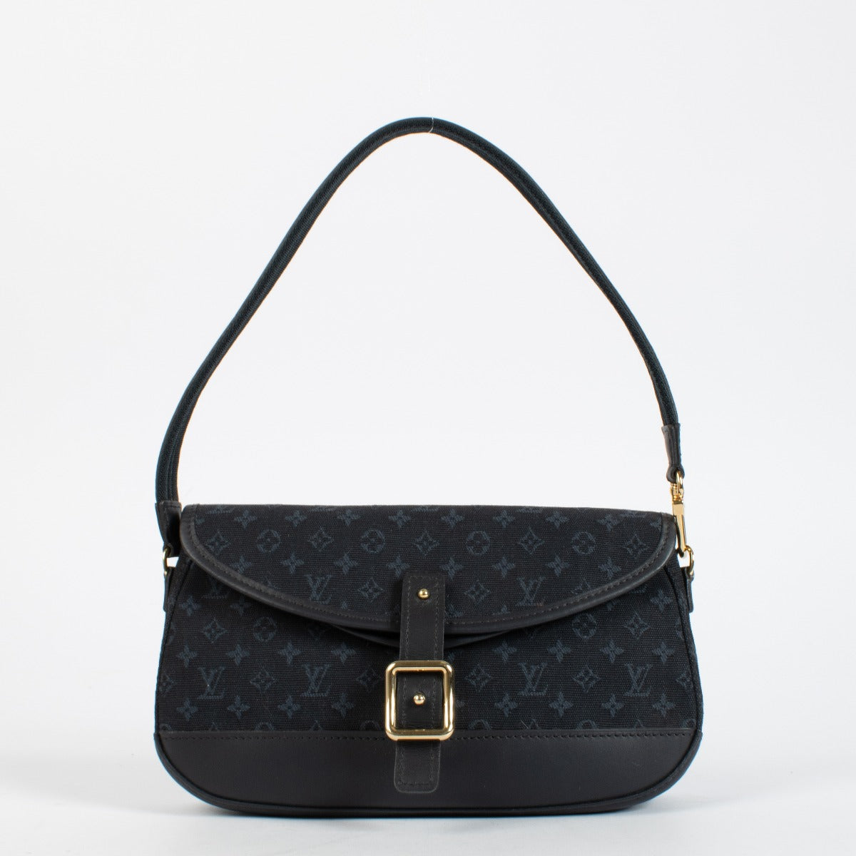Authentic pre-loved Louis Vuitton Blue Monogram Mini Lin Marjorie Bag on Labellov.com