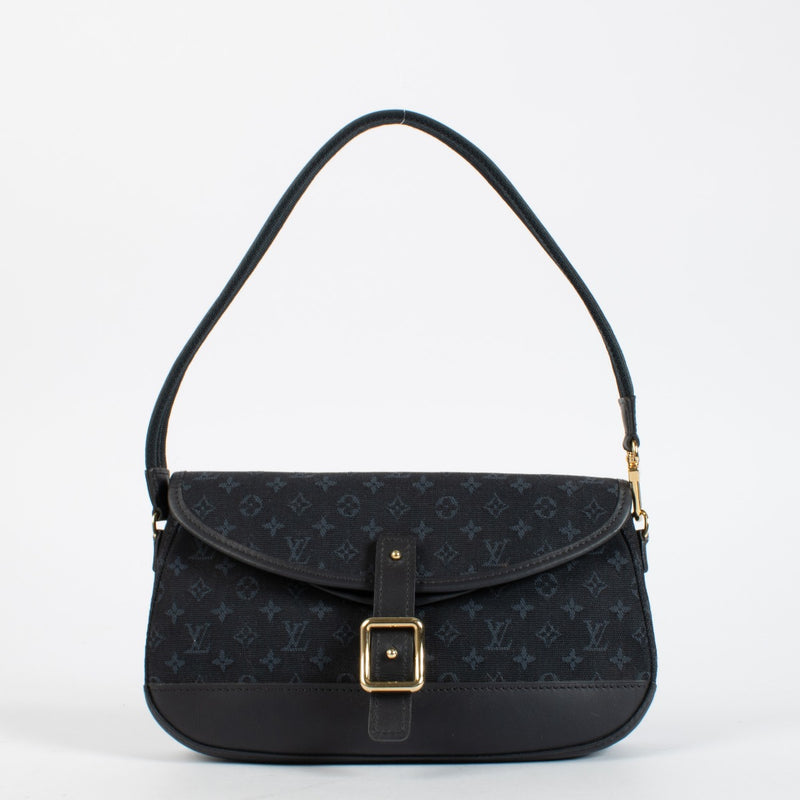 Authentic pre-loved Louis Vuitton Blue Monogram Mini Lin Marjorie Bag on Labellov.com