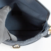 Authentic pre-loved Louis Vuitton Blue Monogram Mini Lin Marjorie Bag on Labellov.com