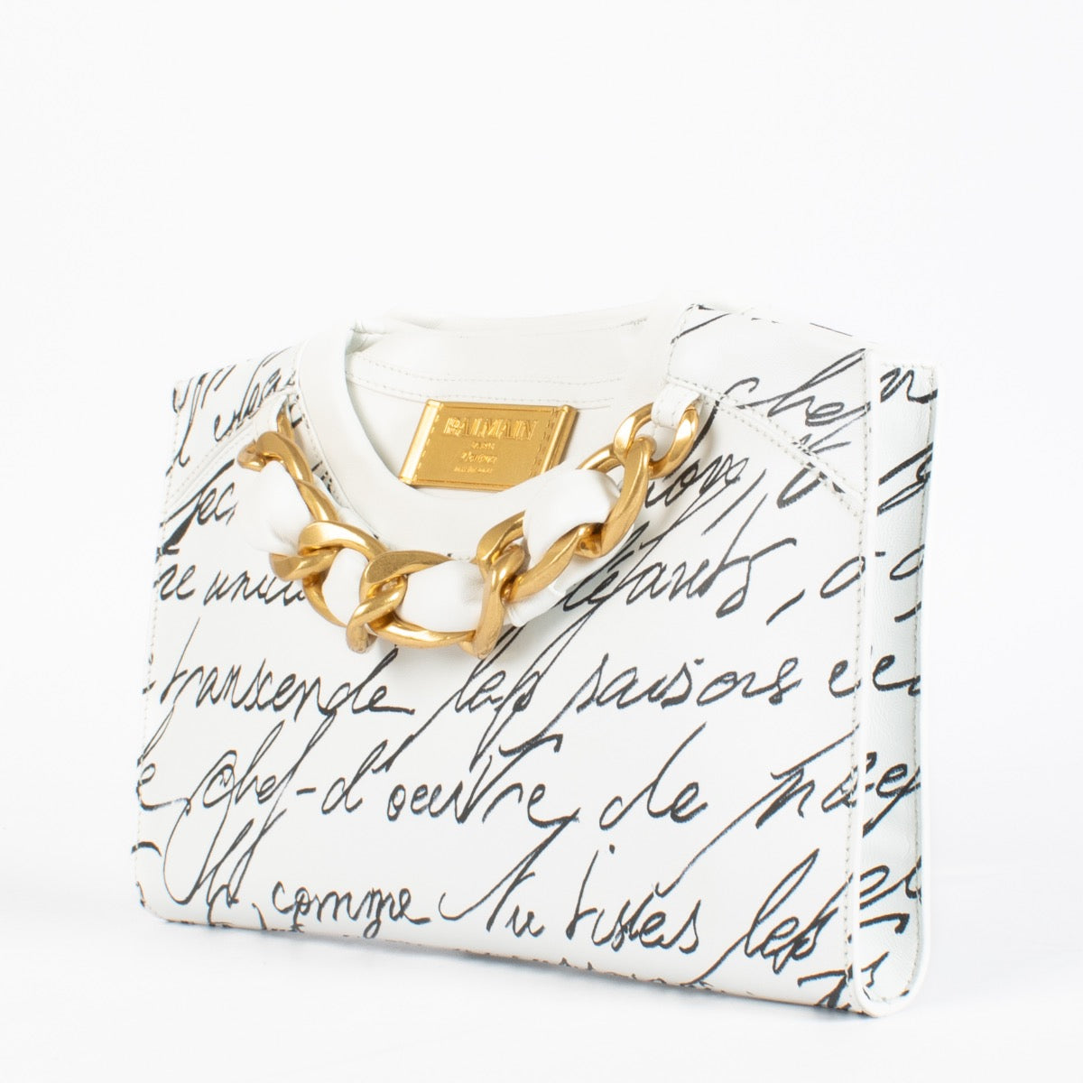 shop 100% authentic second hand Balmain Love Letter Crewneck Zipped Pouch on Labellov.com