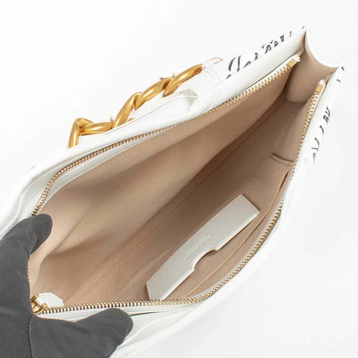 shop 100% authentic second hand Balmain Love Letter Crewneck Zipped Pouch on Labellov.com