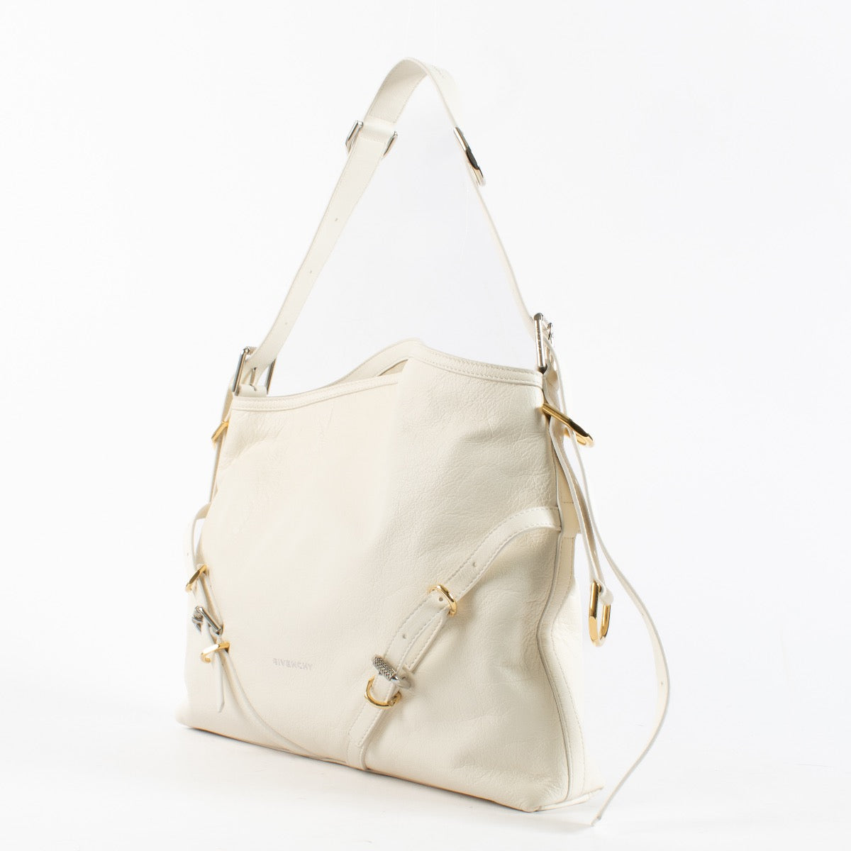 Authentic Second Hand Givenchy Ivory Medium Voyou Bag on Labellov.com