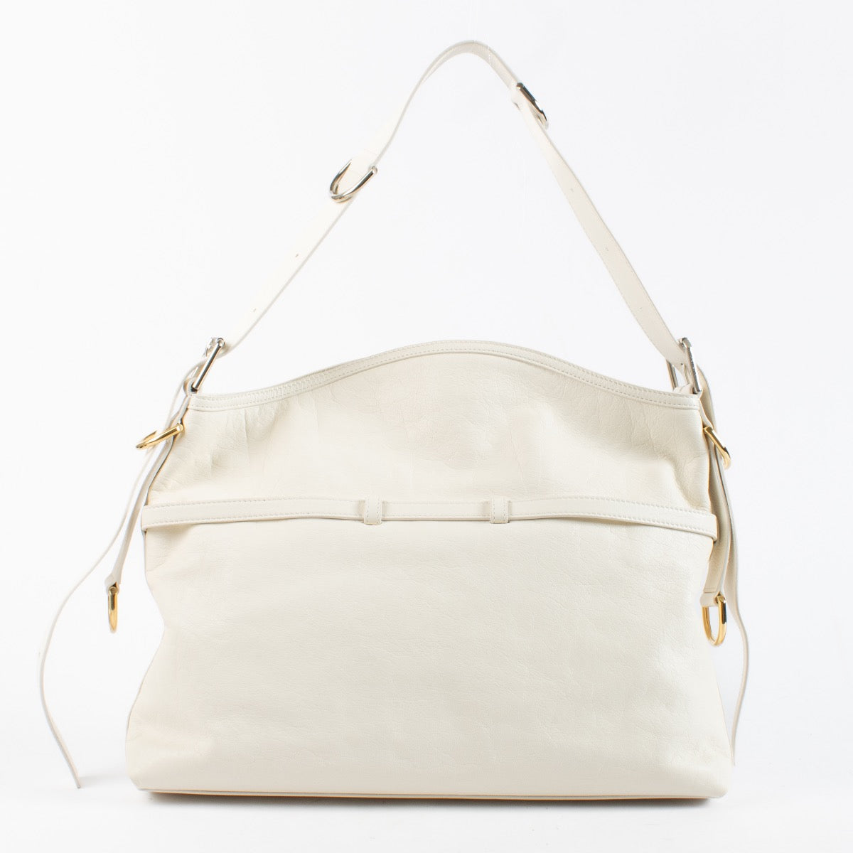 Authentic Second Hand Givenchy Ivory Medium Voyou Bag on Labellov.com