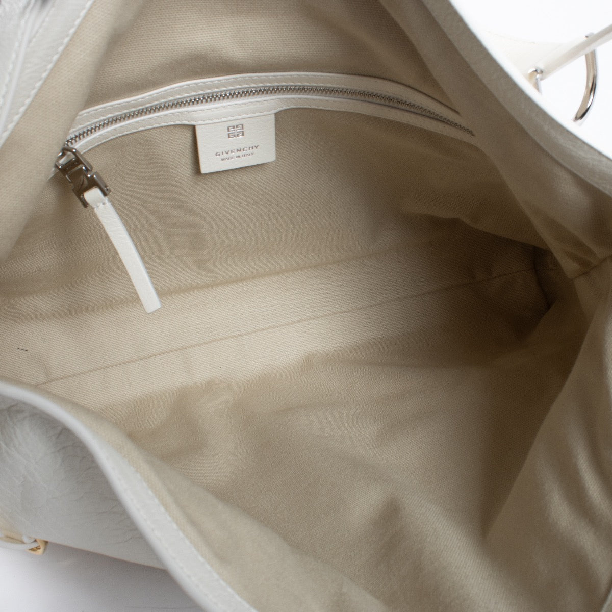 Authentic Second Hand Givenchy Ivory Medium Voyou Bag on Labellov.com