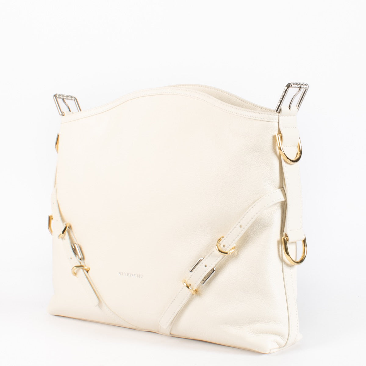 Authentic preloved Givenchy Ivory Medium Voyou Bag on Labellov.com