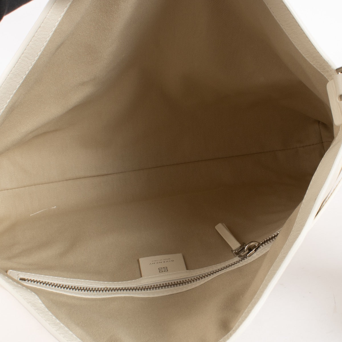 Authentic preloved Givenchy Ivory Medium Voyou Bag on Labellov.com