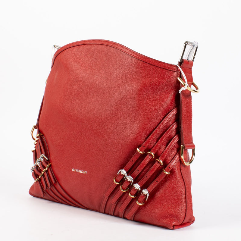 Authentic preloved Givenchy Vermillon Medium Voyou Buckles Bag on Labellov.com