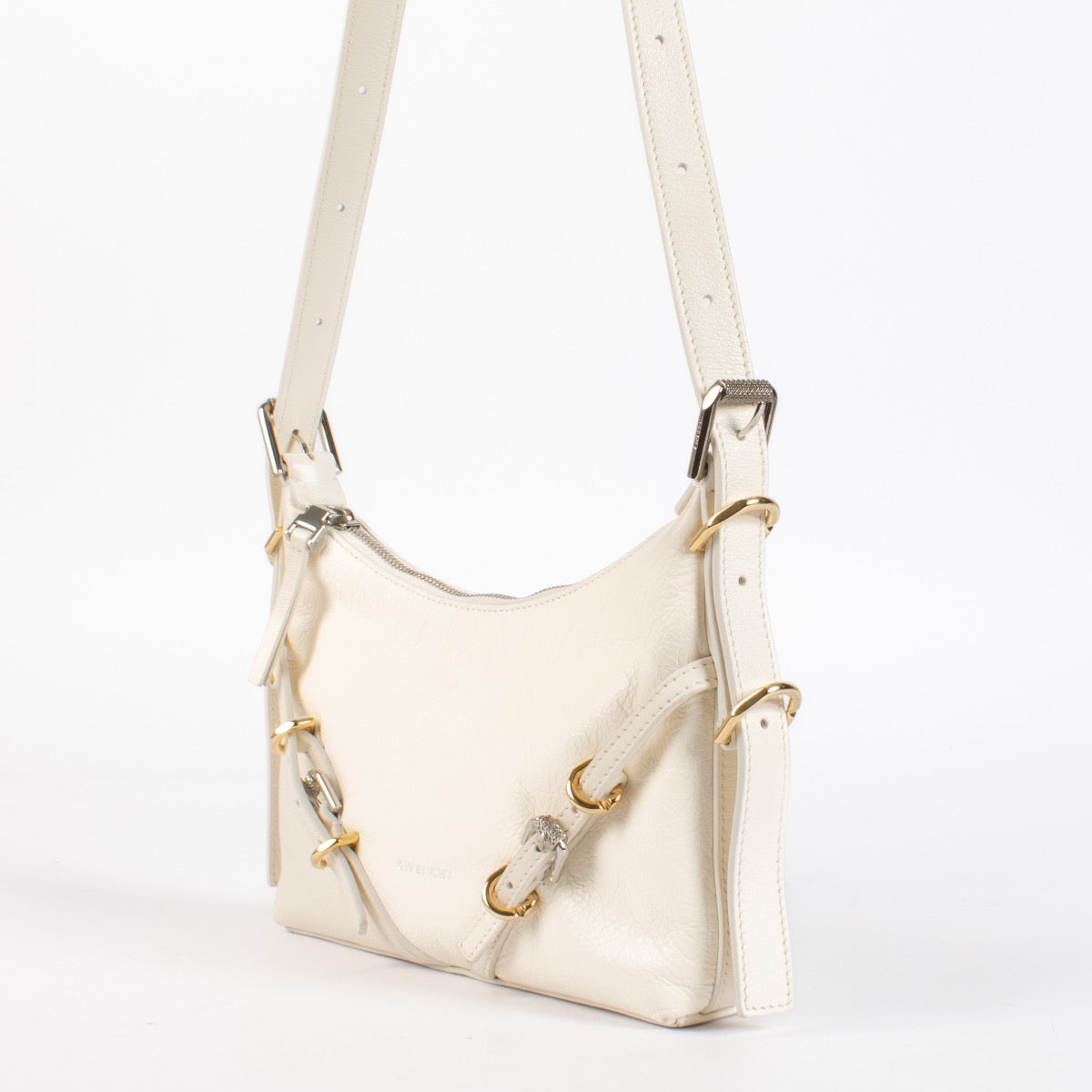 Authentic pre-loved Givenchy Ivory Mini Voyou Bag on Labellov.com