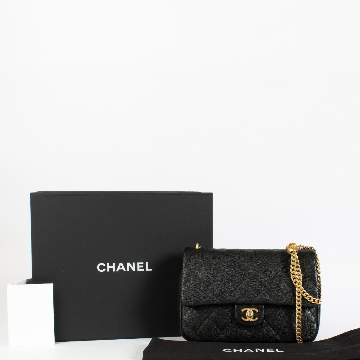 Chanel 23P Black Caviar Sweetheart Crush Medium Flap Bag