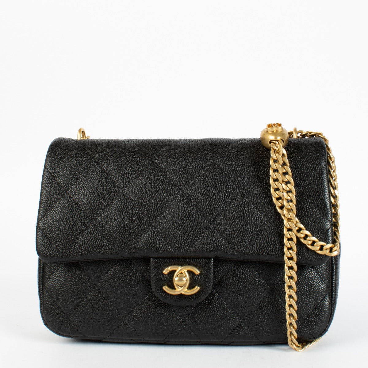 Chanel 23P Black Caviar Sweetheart Crush Medium Flap Bag
