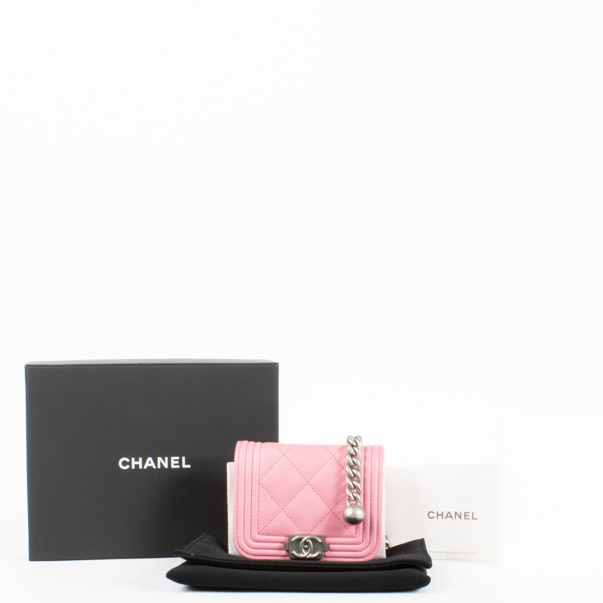 Authentic pre-loved Chanel Boy Pink Belt Bag on Labellov.com