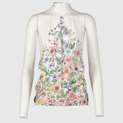 Authentic Second Hand Silky Christian Dior Flower Top – One Size Fits All on Labellov.com