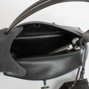 Shop the authentic Ferragamo Black Multi Zip Medium Hug Soft Bag on Labellov.com