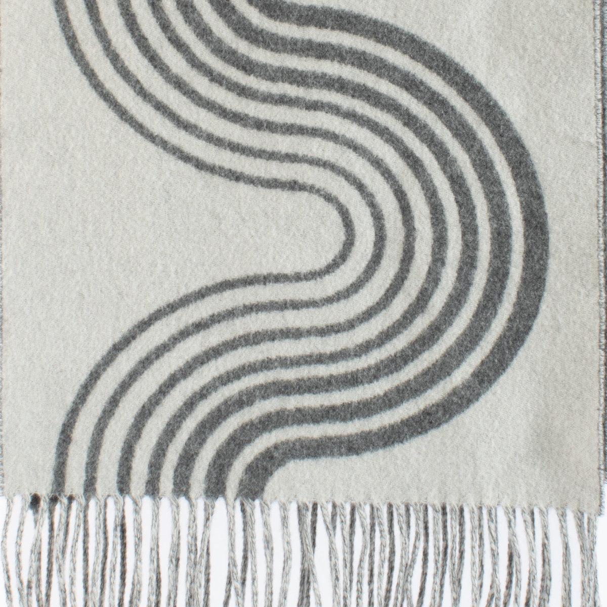 Authentic Second Hand Hermès Cashmere Scarf Grey on Labellov.com