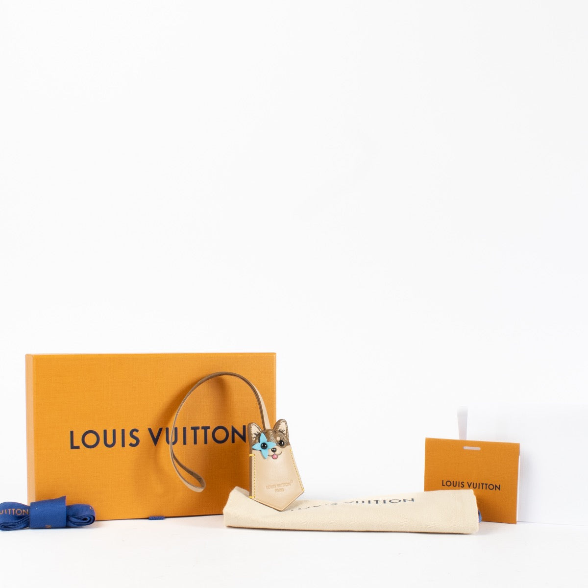 Authentic Preloved Louis Vuitton Dog Leather Charm on Labellov.com