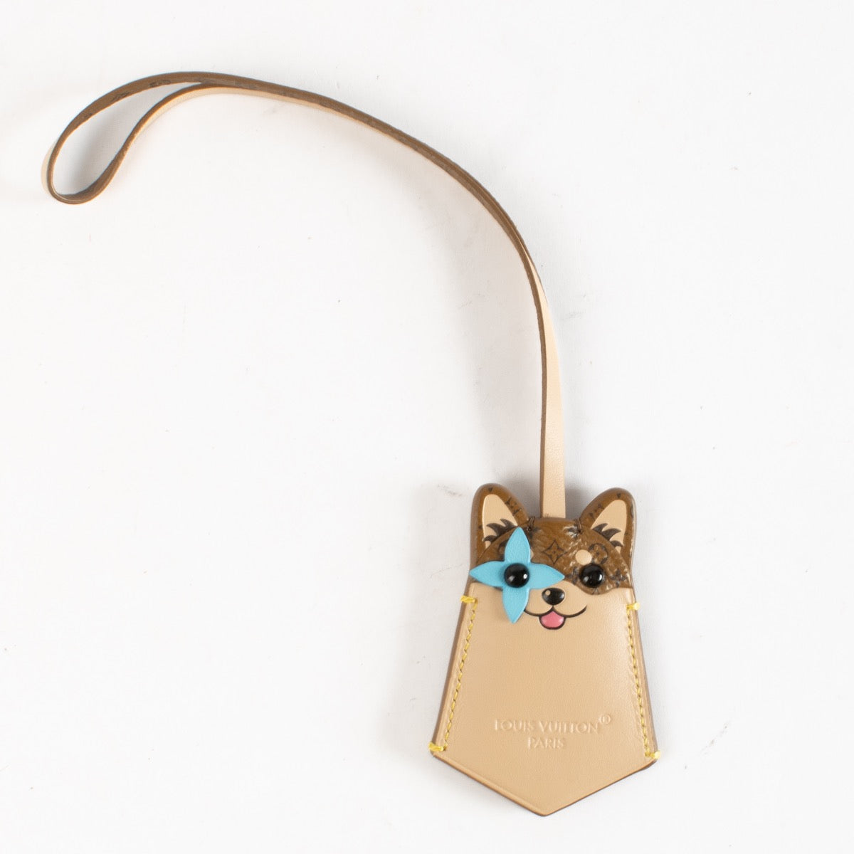 Authentic Preloved Louis Vuitton Dog Leather Charm on Labellov.com