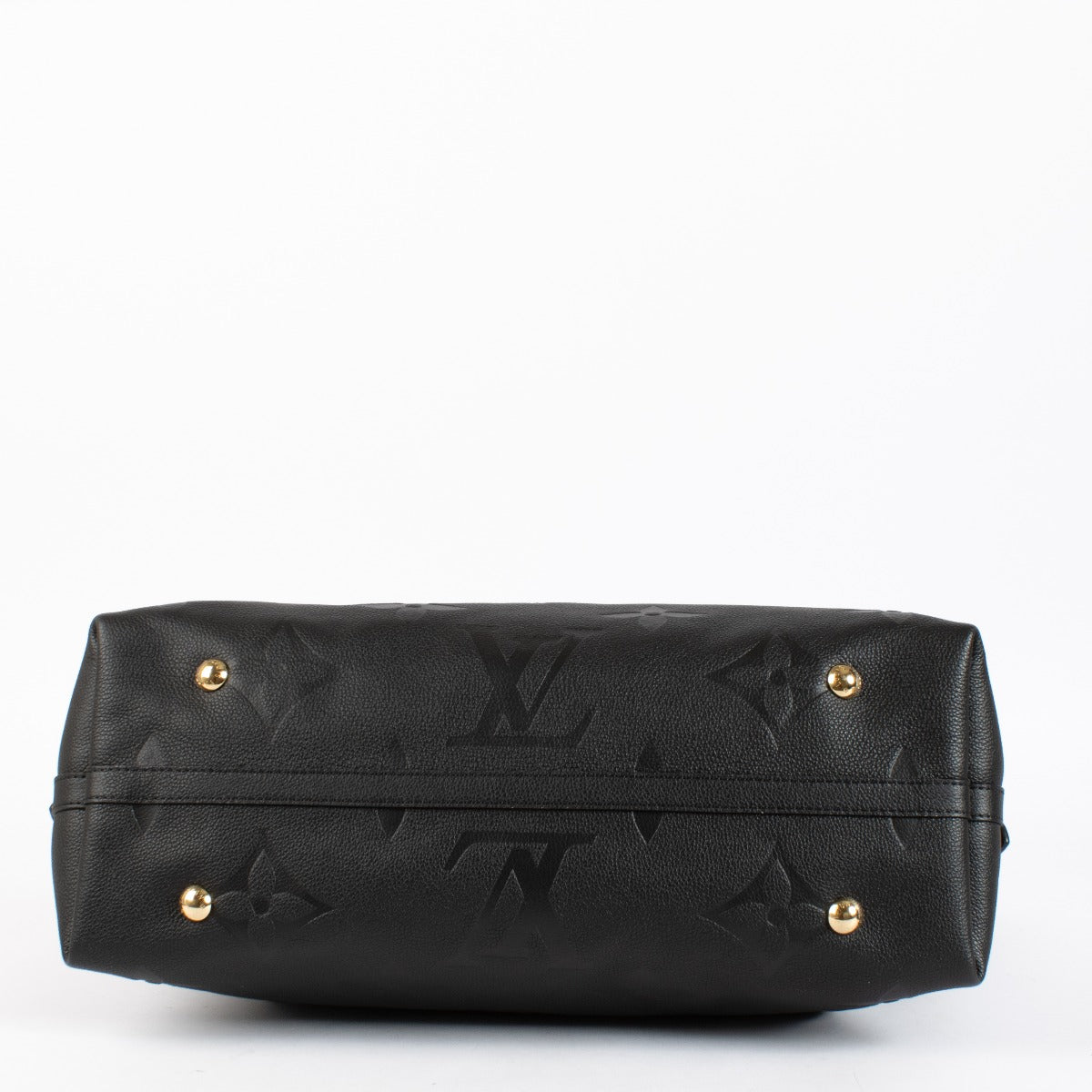 Louis Vuitton CarryAll “Carall” in black Monogram Empreinte leather — a sleek, versatile shoulder hobo bag in excellent pre-loved condition.