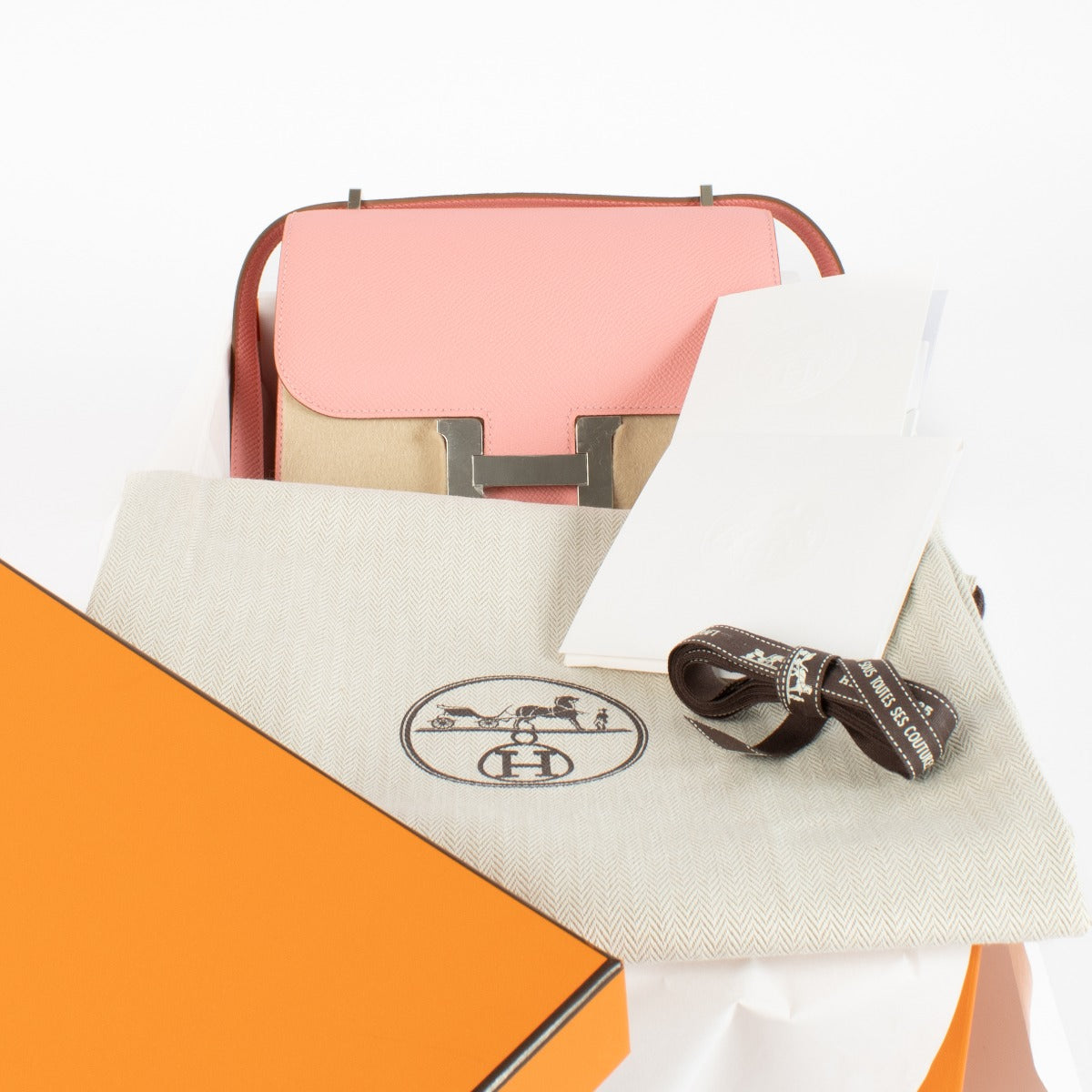 Hermès Constance Mini Rose Confettie Epsom PHW