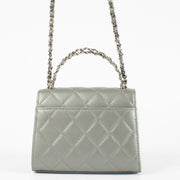 Chanel Leather Matelassé Bag in quilted lambskin with silver hardware at Labellov.com
