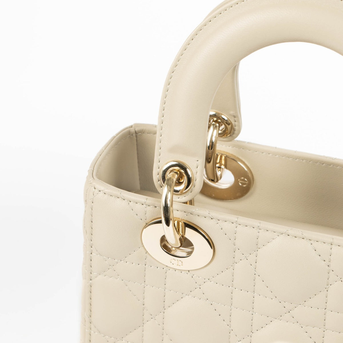 Dior Lady Dior Small My ABCDior sand Cannage leather handbag