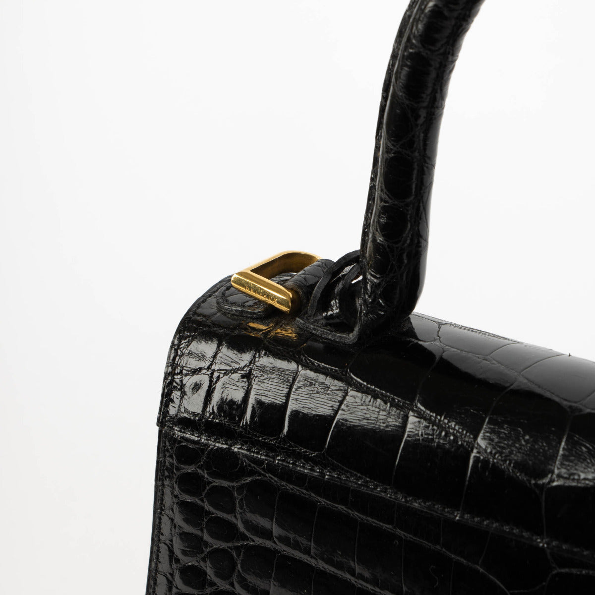Delvaux Brillant PM Crocodile Leather Bag