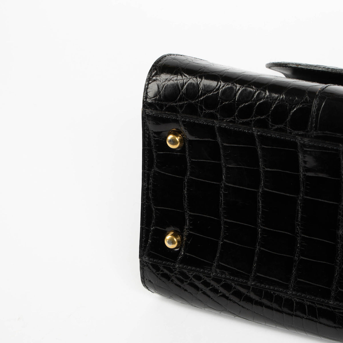 Delvaux Brillant PM Crocodile Leather Bag